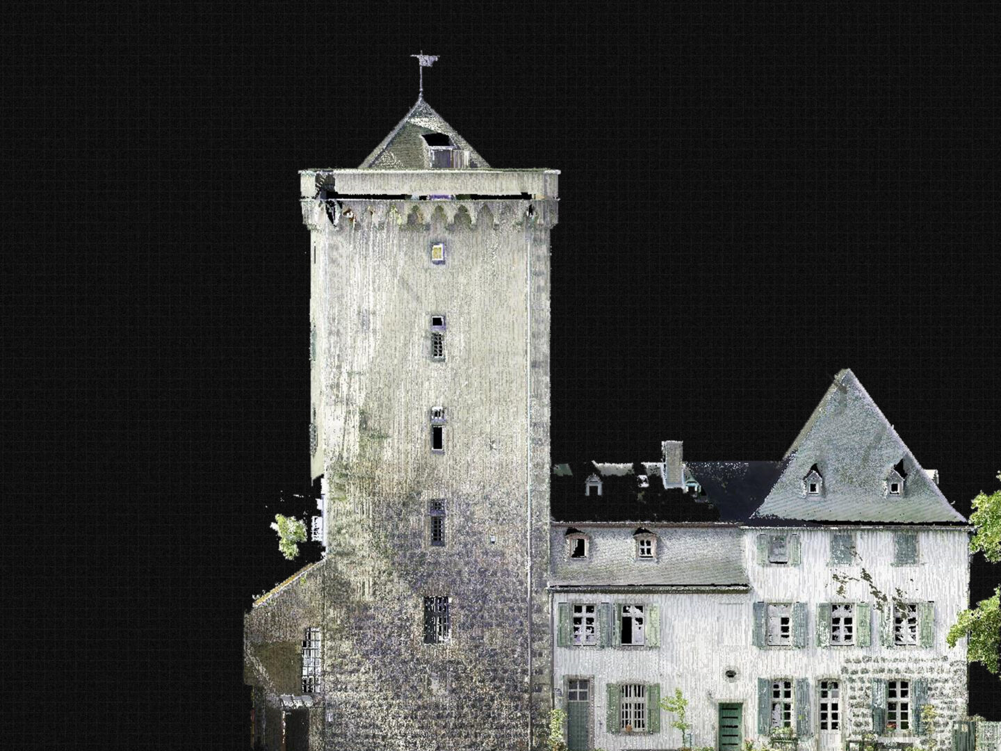 Denkmalschutz: Vermessung am Rheinturm in Zons enthüllt faszinierende Details durch 3D-Laserscanning